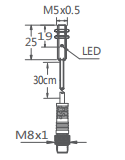M5超小型接近開關(guān)引線插件式