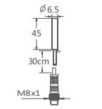 D6.5超小型接近開關引線插件式