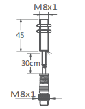M8埋入式接近開關(guān)引線插件式