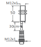 M12埋入式接近開關(guān)引線插件式
