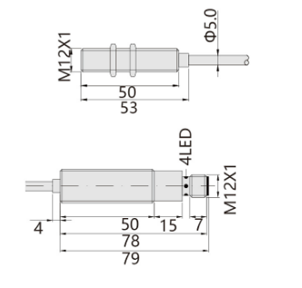 230℃M12埋入式耐高溫接近開關