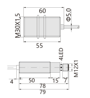 230℃M30埋入式耐高溫接近開關(guān)